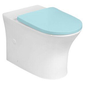 Bruckner LEON RIMLESS WC mísa pro kombi, spodní/zadní odpad, bílá 201.421.4