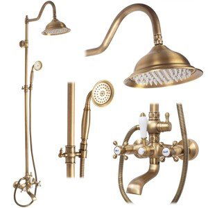 REA Sprchový set BERGAMO antique bronze REA-P5002