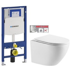 GEBERIT Duofix bez tlačítka + WC INVENA LIMNOS WITH SOFT, včetně soft/close sedátka 111.300.00.5 LI1