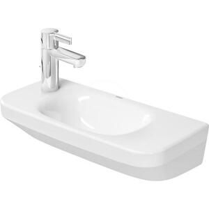 DURAVIT DuraStyle Umývátko 500x220 mm, bez přepadu, s otvorem pro baterii vpravo, bílá 0713500008