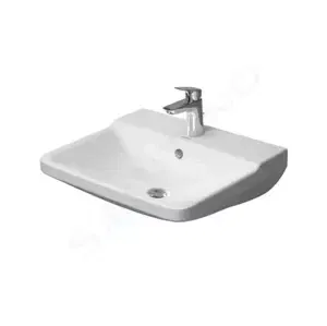 DURAVIT P3 Comforts Umyvadlo 550x455 mm, s přepadem, s otvorem pro baterii, bílá 2331550000