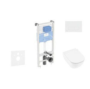 IDEAL STANDARD ProSys Set předstěnové instalace, klozetu a sedátka Mio, tlačítka Oleas M2, Rimless, Slowclose, Antibak, chrom mat ProSys120M SP68