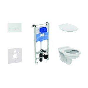 IDEAL STANDARD ProSys Set předstěnové instalace, klozet Alpha se sedátkem, tlačítko Oleas M2, chrom mat ProSys120M SP32