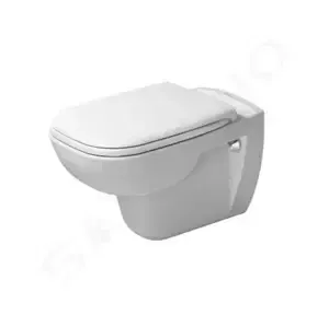 DURAVIT D-Code Závěsné WC se sedátkem SoftClose, bílá 45350900A1