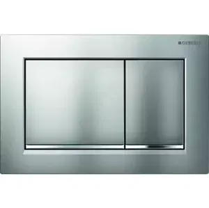 GEBERIT Omega30 Ovládací tlačítko splachování, easy to clean, matný chrom/lesklý chrom 115.080.JQ.1