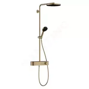 HANSGROHE Pulsify S Sprchový set s termostatem, průměr 26 cm, 3 proudy, kartáčovaný bronz 24220140