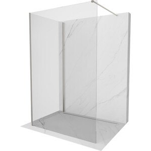 MEXEN/S Kioto Sprchová zástěna WALK-IN 90 x 90 cm, transparent, nikl kartáčovaná 800-090-212-97-00-090