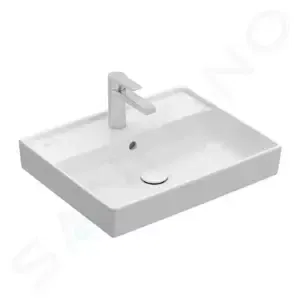 VILLEROY & BOCH Collaro Umyvadlo 550x440 mm, s přepadem, otvor pro baterii, alpská bílá 4A335501