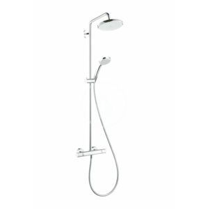 HANSGROHE Croma 220 Sprchový set Showerpipe s termostatem, 220 mm, 4 proudy, EcoSmart 9 l/min, chrom 27188000