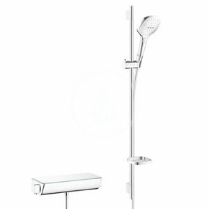 HANSGROHE Raindance Select E Sprchový set 120 s termostatem Ecostat Select, 3 proudy, bílá/chrom 27039400