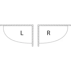 Riho vana LYRA Pravá bílá 1400 x 900 mm typ BA65 bez noh B019001005