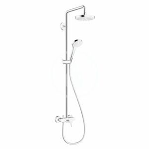 HANSGROHE Croma Select S Sprchový set 180 2jet s pákovou baterií, bílá/chrom 27255400