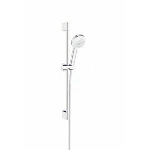 HANSGROHE Crometta 100 Sprchová souprava Vario, sprchová tyč 650 mm, bílá/chrom 26651400