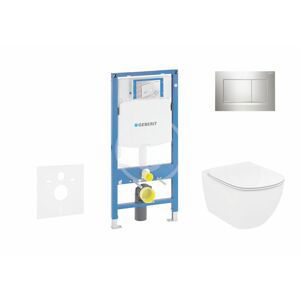 GEBERIT Duofix Set předstěnové instalace, klozetu a sedátka Ideal Standard Tesi, tlačítka Sigma30, Rimless, SoftClose, lesklý chrom/chrom mat 111.300.00.5 NE6