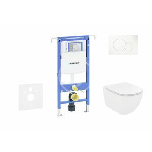 GEBERIT Duofix Set předstěnové instalace, klozetu a sedátka Ideal Standard Tesi, tlačítka Sigma01, Rimless, SoftClose, alpská bílá 111.355.00.5 NE1