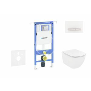 GEBERIT Duofix Modul pro závěsné WC s tlačítkem Sigma50, alpská bílá + Ideal Standard Tesi WC a sedátko 111.355.00.5 NF8