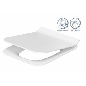 CERSANIT WC sedátko Como SLIM DUROPLAST Antibe SOFT CLOSE OFF EASY jedno tlačítko K98-0143