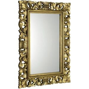 SAPHO SCULE zrcadlo ve vyřezávaném rámu, 80x120cm, zlatá IN316