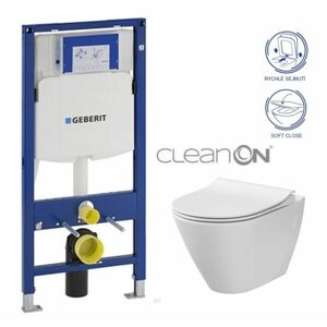 GEBERIT Duofix bez tlačítka + WC CERSANIT CLEANON CITY 111.300.00.5 CI1