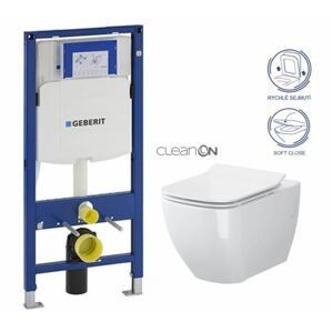 GEBERIT Duofix bez tlačítka + WC CERSANIT VIRGO CLEANON + SEDÁTKO 111.300.00.5 ME1