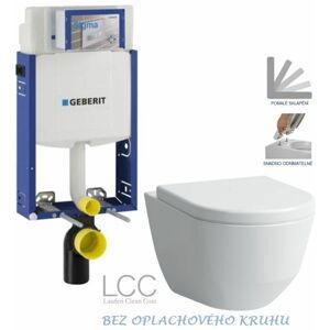 GEBERIT KOMBIFIX ECO, nádržka UP 320 bez tlačítka + WC LAUFEN PRO LCC RIMLESS + SEDÁTKO 110.302.00.5 LP2