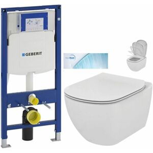 GEBERIT Duofix bez tlačítka + WC Ideal Standard Tesi se sedátkem SoftClose, AquaBlade  111.300.00.5 TE1