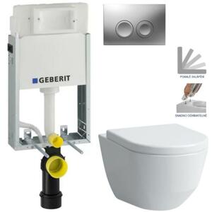 GEBERIT KOMBIFIXBasic vč. matného tlačítka DELTA 25 + WC LAUFEN PRO + SEDÁTKO 110.100.00.1 21MA LP3