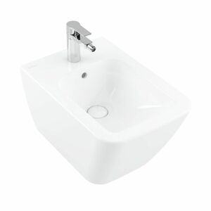 VILLEROY & BOCH Finion Závěsný bidet s přepadem, 375x560 mm, s CeramicPlus, alpská bílá 446500R1