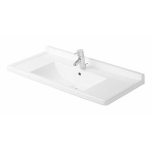 DURAVIT Starck 3 Umyvadlo 850x485 mm, s přepadem, s otvorem pro baterii, bílá 0304800000