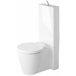 DURAVIT Starck 1 Stojící WC kombi mísa, WonderGliss, bílá 02330900641