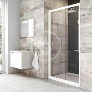 RAVAK Blix Sprchové dveře, 1170-1210 mm, bílá/čiré sklo 0PVG0100Z1