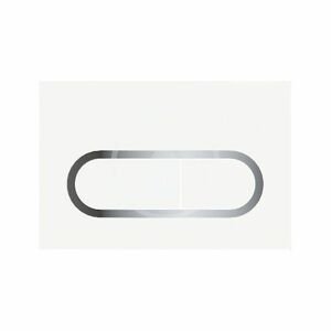 RAVAK Chrome Ovládací tlačítko WC, chrom/bílá X01455