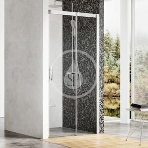 RAVAK Matrix Sprchové dveře dvoudílné MSD2-100 R, 975-1015 mm, satin/čiré sklo 0WPA0U00Z1