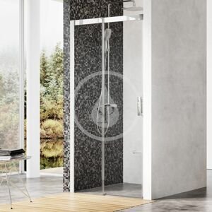RAVAK Matrix Sprchové dveře dvoudílné MSD2-110 L, 1075-1115 mm, lesklý hliník/čiré sklo 0WLD0C00Z1