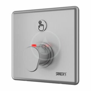 SANELA Nerezové příslušenství Sprchová armatura s piezo tlačítkem-pro dvě vody, regulace termostatem SLZA 20PT