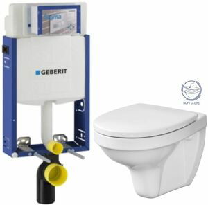 GEBERIT KOMBIFIX ECO, nádržka UP 320 bez tlačítka + WC CERSANIT DELFI + SOFT SEDÁTKO 110.302.00.5 DE2