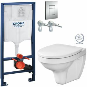 Rapid SL pro závěsné WC 38528SET s chromovou deskou + WC CERSANIT DELFI + SOFT SEDÁTKO 38772001 DE2