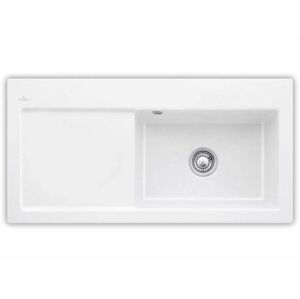 VILLEROY & BOCH Keramický dřez Subway 60 XL White alpin nástavný 1000 x 510 bez excentru 671901R1