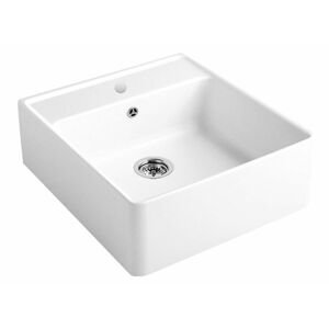 VILLEROY & BOCH Keramický dřez Single-bowl sink White alpin modulový 595 x 630 x 220 bez excentru 632061R1HL2