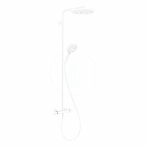 HANSGROHE Raindance Select S Sprchový set Showerpipe s termostatem, 3 proudy, matná bílá 27633700