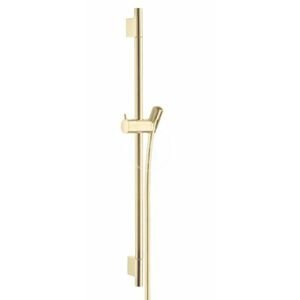 HANSGROHE Unica'S Sprchová tyč 650 mm se sprchovou hadicí, leštěný vzhled zlata 28632990