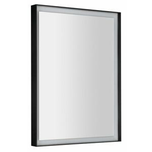 SAPHO SORT zrcadlo s LED osvětlením 60x80cm, černá mat ST080