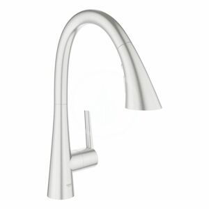 GROHE Zedra Dřezová baterie s výsuvnou sprškou, supersteel 32294DC2