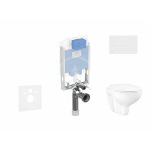 IDEAL STANDARD ProSys Set předstěnové instalace, klozetu a sedátka  Bau Ceramic, tlačítka Oleas M2, Rimless, SoftClose, bílá ProSys80M SP133