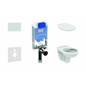 IDEAL STANDARD ProSys Set předstěnové instalace, klozet Alpha se sedátkem, tlačítko Oleas M1, chrom ProSys80M SP108