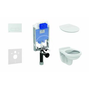 IDEAL STANDARD ProSys Set předstěnové instalace, klozet Alpha se sedátkem, tlačítko Oleas M2, SoftClose, chrom mat ProSys80M SP110