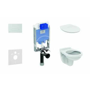 IDEAL STANDARD ProSys Set předstěnové instalace, klozet Alpha se sedátkem, tlačítko Oleas M1, SoftClose, chrom mat ProSys80M SP113