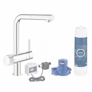 GROHE Blue Pure Dřezová baterie Minta s filtrací UltraSafe a výsuvnou koncovkou, chrom 30393000