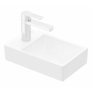 VILLEROY & BOCH Avento Umývátko 360x220 mm, bez přepadu, 1 otvor pro baterii vlevo, alpská bílá 43003R01