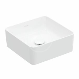 VILLEROY & BOCH Collaro Umyvadlo na desku, 380x380 mm, alpská bílá 4A213801